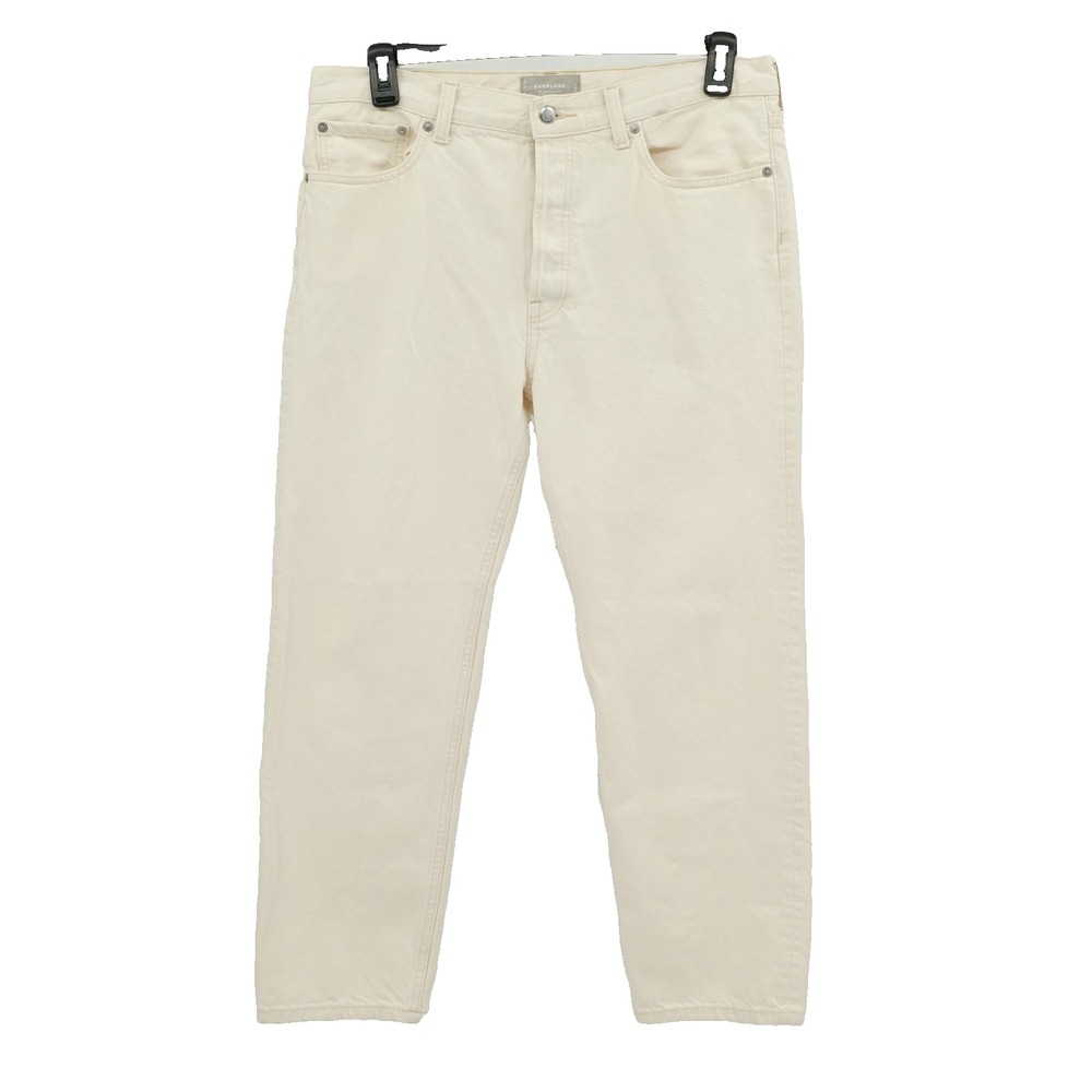 Everlane Denim Jeans SZ 30R Rigid Slouch Organic Cotton Sustainable Twee Preppy